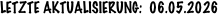 Letzte Aktualisierung:  06.05.2026